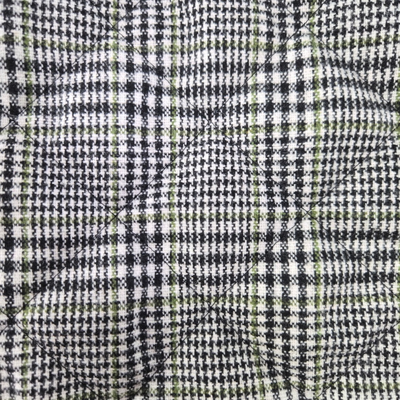 Zara Olive Plaid Quilted Equestrian Riding Jacket with Snap Pockets Size Small - Picture 11 of 13